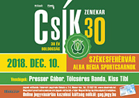 A Csk Zenekar koncertje Szkesfehrvron, 2018. december 10‑n